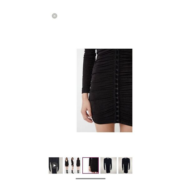 ✨Barbot Demi Rouched Sz Medium Dress In Black✨ - Picture 11 of 15